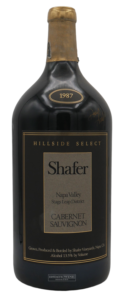 Shafer Hillside Select Cabernet Sauvignon Stags Leap District 1987 3000ml Corroded Cap Signed OWC - 3