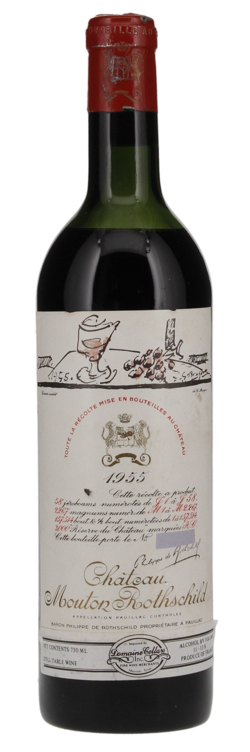 Mouton Rothschild 1955 750ml - 1