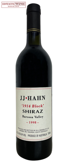 JJ Hahn 1914 Block Shiraz Barossa Valley 1998 750ml - 1