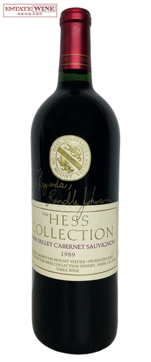 Hess Collection Cabernet Sauvignon Mount Veeder 1989 750ml [Signed Bottle] - 1