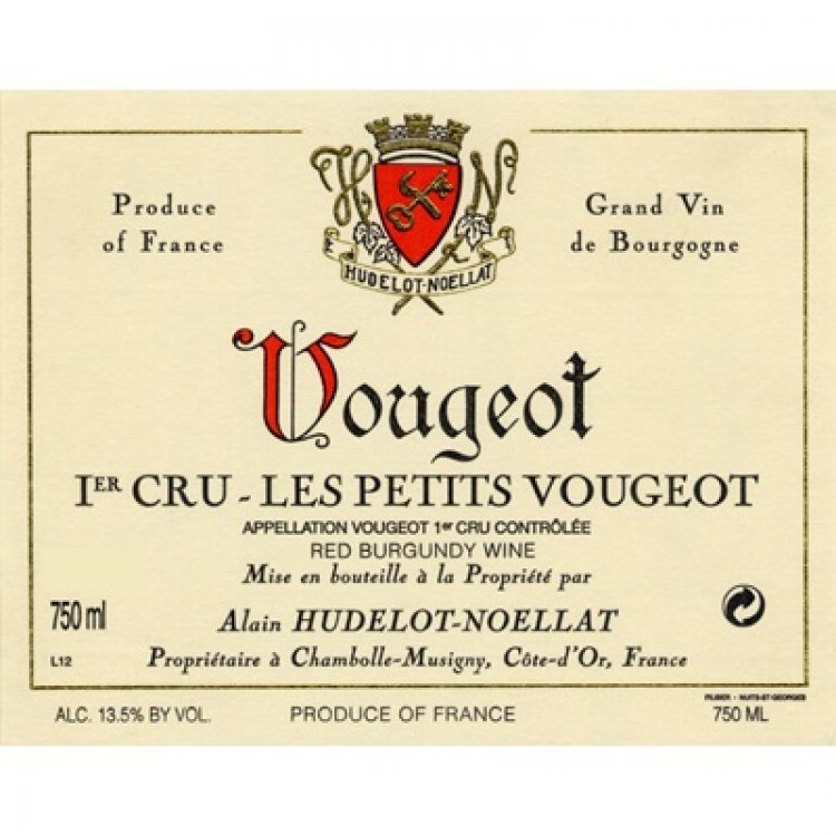 Alain Hudelot Noellat Les Petits Vougeots 1er Cru 2012 750ml - 1