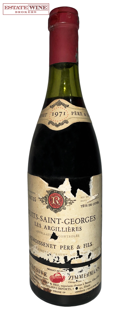 Remoissenet Nuit-Saint-Georges Les Les Argilliares 1971 750ml [Torn Label] - 1