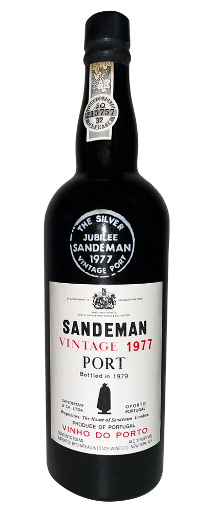 Sandeman Vintage Port 1977 750ml [Stained Label] - 1