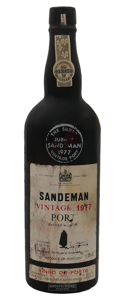 Sandeman Vintage Port 1977 750ml [Stained Label] - 2