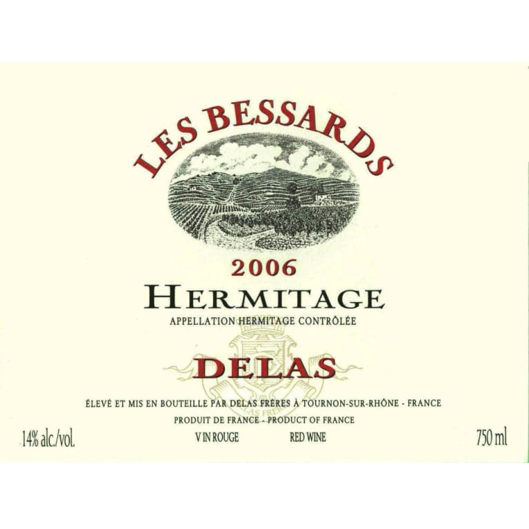 Delas Freres Hermitage Les Bessards 2006 750ml - 1