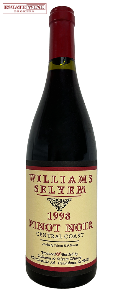 Williams Selyem Pinot Noir Central Coast 1998 750ml - 1
