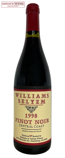 Williams Selyem Pinot Noir Central Coast 1998 750ml - 1