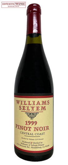 Williams Selyem Pinot Noir Central Coast 1999 750ml - 1