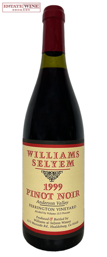Williams Selyem Pinot Noir Ferrington Vineyard 1999 750ml - 1