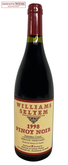 Williams Selyem Pinot Noir Hirsch Vineyard 1998 750ml - 1