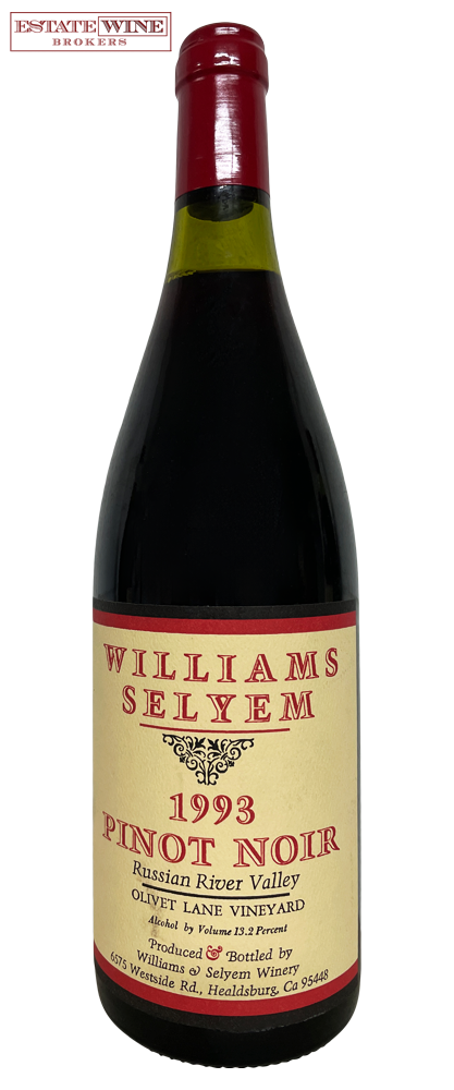 Williams Selyem Pinot Noir Olivet Lane Vineyard 1993 750ml - 1