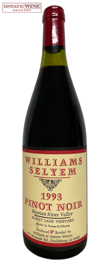 Williams Selyem Pinot Noir Olivet Lane Vineyard 1993 750ml - 1