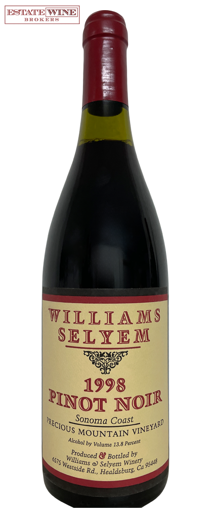 Williams Selyem Pinot Noir Precious Mountain Vineyard 1998 750ml - 1
