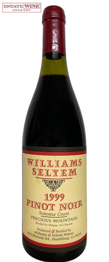 Williams Selyem Pinot Noir Precious Mountain Vineyard 1999 750ml - 1