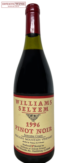 Williams Selyem Pinot Noir Precious Mountain Vineyard 1996 750ml - 1