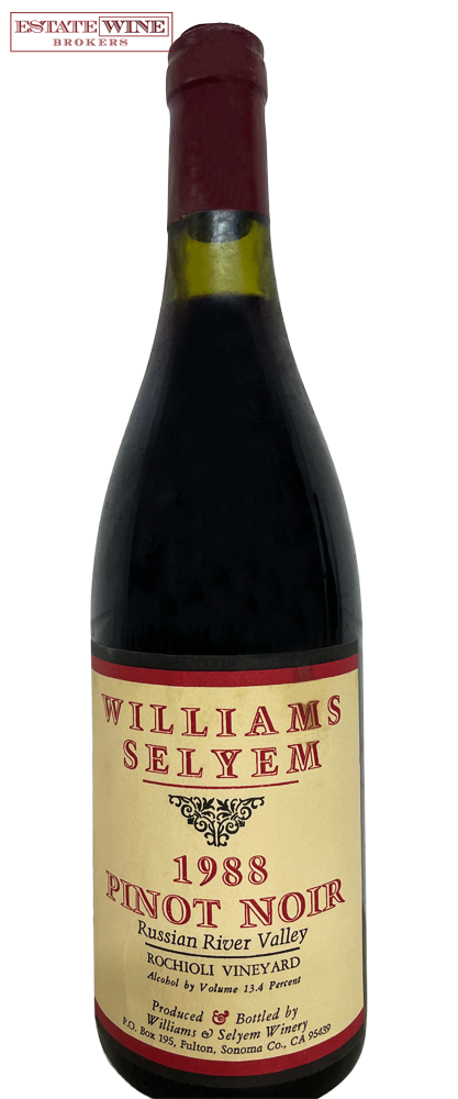Williams Selyem Pinot Noir Rochioli Vineyard 1988 750ml - 1