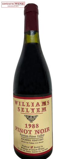 Williams Selyem Pinot Noir Rochioli Vineyard 1988 750ml - 1