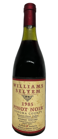 Williams Selyem Pinot Noir Rochioli Vineyard 1985 750ml - 1