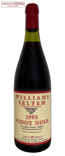 Williams Selyem Pinot Noir Russian River Valley 1993 750ml - 1
