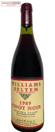 Williams Selyem Pinot Noir Sonoma Coast 1989 750ml - 1