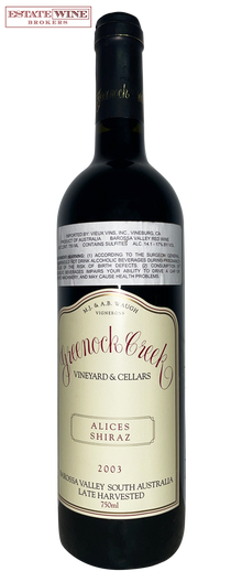 Greenock Creek Shiraz Alice's Block Late Harvested Barossa Valley 2003 750ml - 1