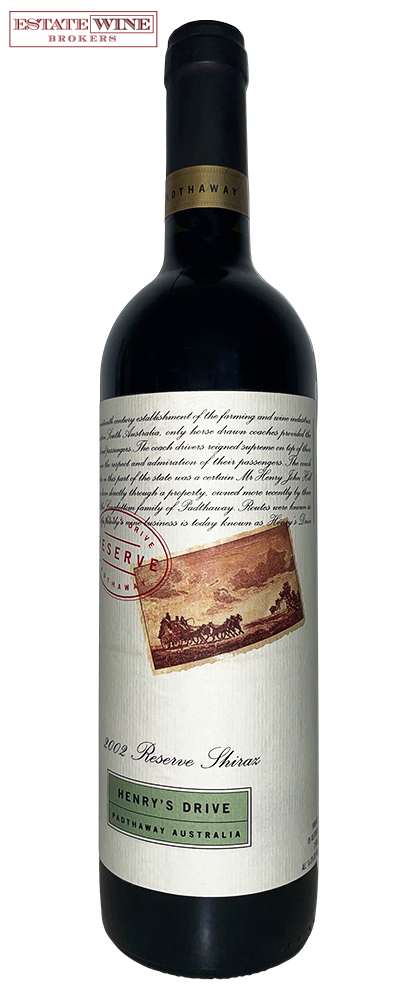 Henry's Drive Shiraz Reserve Padthaway 2002 750ml - 1