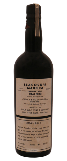 Leacocks Boal 1863 750ml [Bottled 1978] - 1