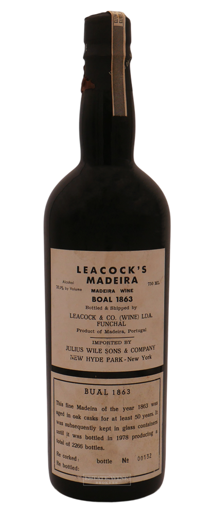 Leacocks Boal 1863 750ml [Bottled 1978] - 1