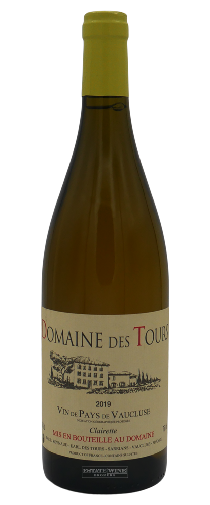 Chateau Rayas VDP Vaucluse Domaine des Tours Blanc Clairette 2019 750ml - 1