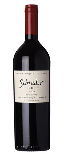 Schrader GIII Cabernet Sauvignon Beckstoffer Georges III Vineyard 2009 750ml - 1