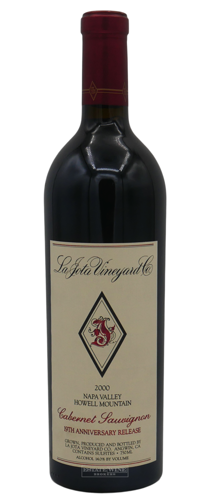 La Jota Cabernet Sauvignon 19th Anniversary Release Howell Mountain 2000 750ml - 1