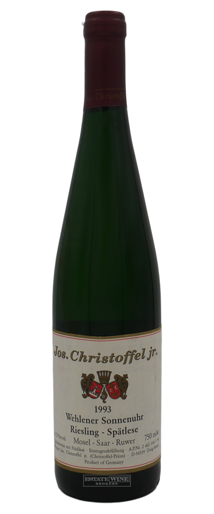 Jos. Christoffel Jr. Riesling Wehlener Sonnenuhr Spatlese 1993 750ml - 1