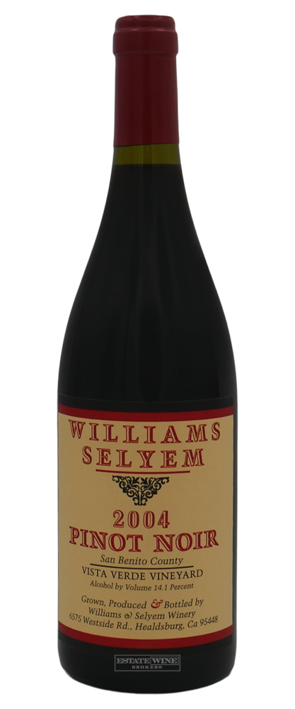 Williams Selyem Pinot Noir Vista Verde Vineyard San Benito 2004 750ml - 1