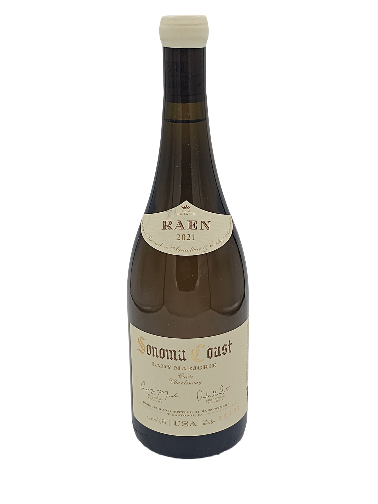 Raen Chardonnay Cuvee Lady Marjorie 2021 750ml - 1