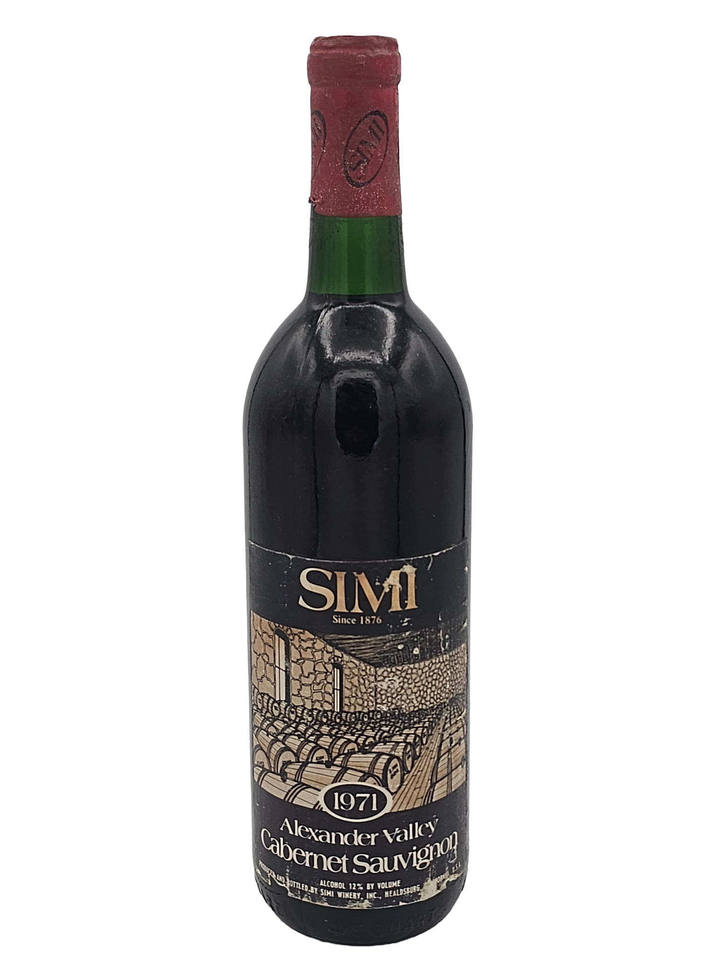 Simi Cabernet Sauvignon Alexander Valley 1971 750ml [lightly depressed cork] - 1