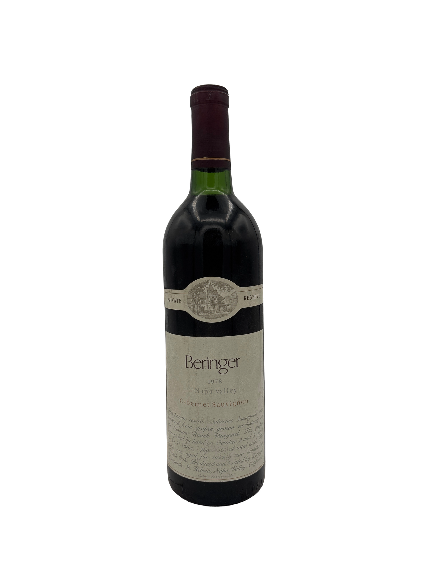 Beringer Cabernet Sauvignon Private Reserve 1978 750ml - 1