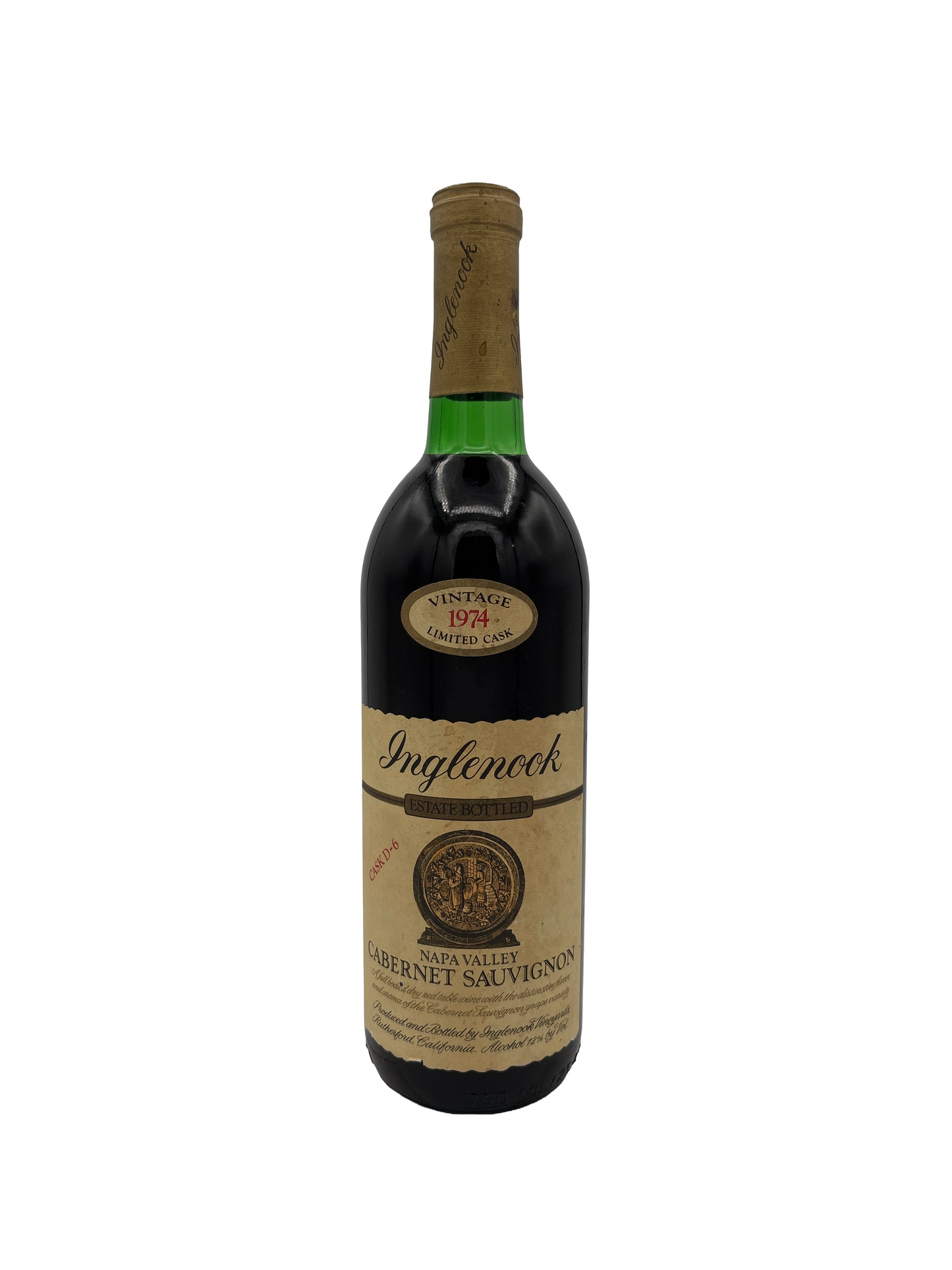 Inglenook Cabernet Sauvignon Cask Limited Napa Valley 1974 750ml - 1