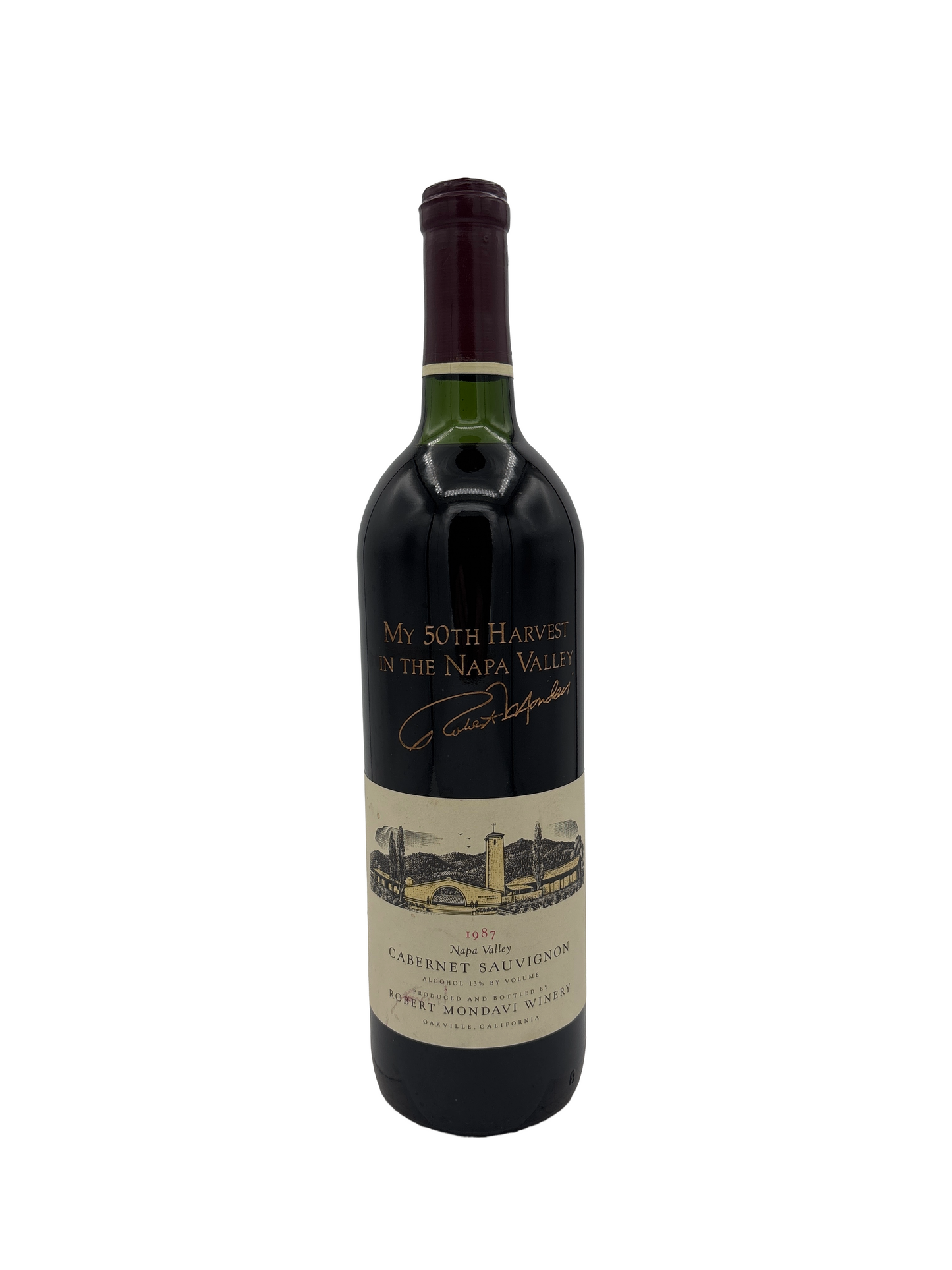 Robert Mondavi Cabernet Sauvignon My 50th Harvest in Napa Valley 1987 750ml - 1