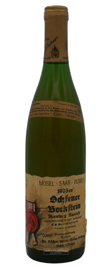 Dr. Fischer Riesling Ockfener Bockstein Auslese 1983 750ml - 1
