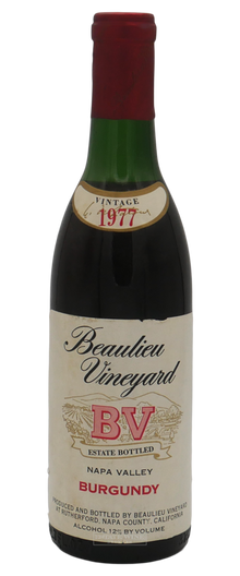 Beaulieu Vineyard Burgundy Napa Valley 1977 375ml - 1
