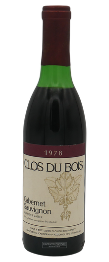 Clos du Bois Cabernet Sauvignon Alexander Valley 1978 375ml - 1
