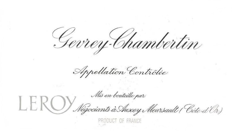 Maison Leroy Gevrey-Chambertin 2009 750ml - 1