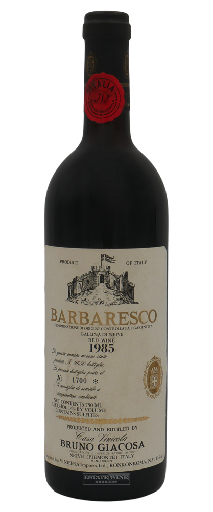 Bruno Giacosa Barbaresco Gallina di Neive 1985 750ml - 1