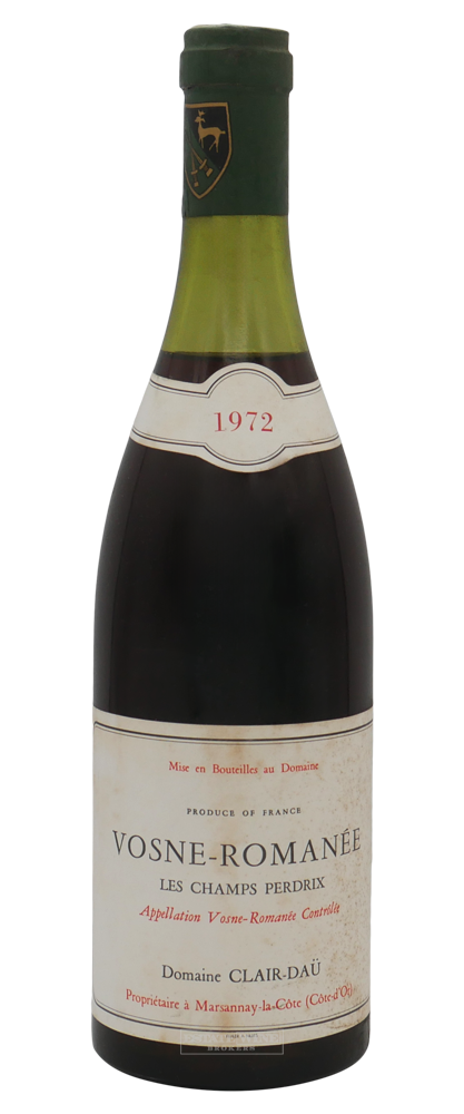 Domaine Clair Dau Vosne Romanee Les Champs Perdrix 1972 750ml [4cm Ullage, Bin Stained Label] - 1