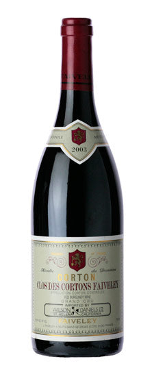 Domaine Faiveley Corton Clos des Cortons Faiveley Grand Cru Monopole 2003 750ml - 1