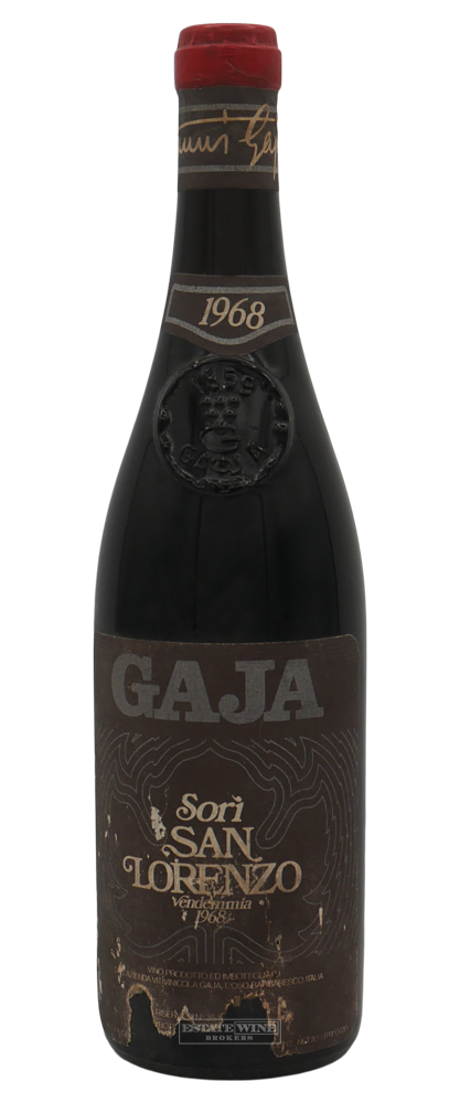 Gaja Barbaresco SorÃ¬ San Lorenzo 1968 750ml [Scuffed Label] - 1