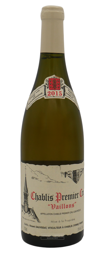 Rene et Vincent Dauvissat Chablis Vaillon 1er Cru 2015 750ml - 1