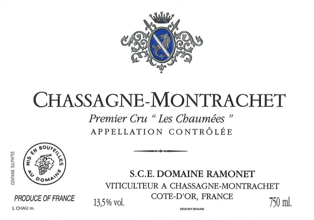 Domaine Ramonet Chassagne-Montrachet Les Chaumees 1er Cru 2012 750ml - 1