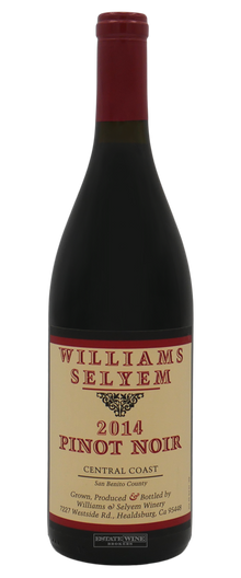 Williams Selyem Pinot Noir Central Coast San Benito 2014 750ml - 1