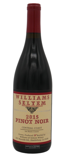 Williams Selyem Pinot Noir Central Coast San Benito 2015 750ml - 1